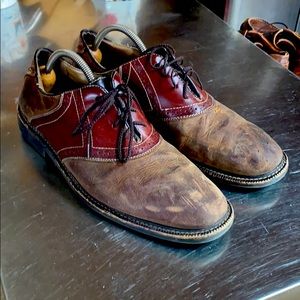 Bass Saddle Shoes Leather Derbies sz 12